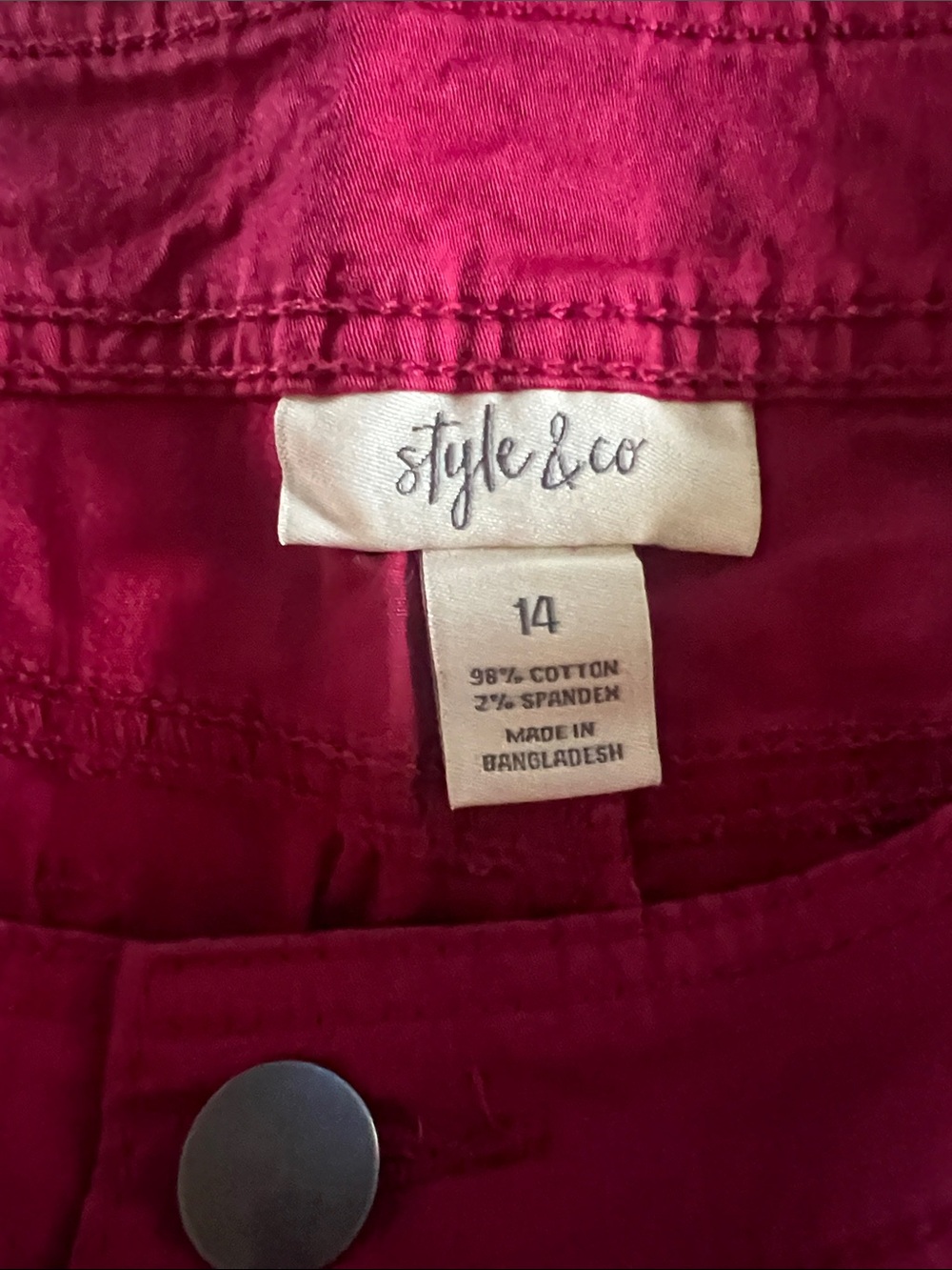 Style & Co Women’s Hot Pink Casual Cargo Shorts - Picture 4 of 5